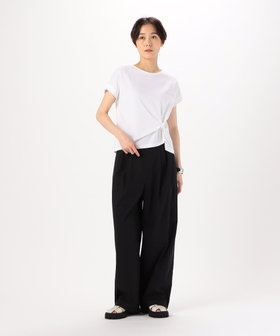 一部WEB限定カラー 】コットン強撚ポンチ デザインタックシャツ（01