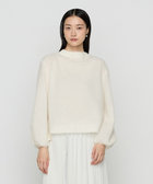 アルパカ混ジャージー ボトルネックプルオーバー（01-01EI06-204