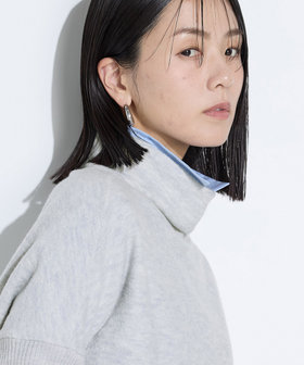 ウールブークレー ボトルネックプルオーバー（01-01EM04-205）｜K.T