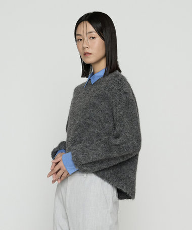 【Oggi 12月号掲載商品】アルパカ混 レイヤード風プルオーバー
