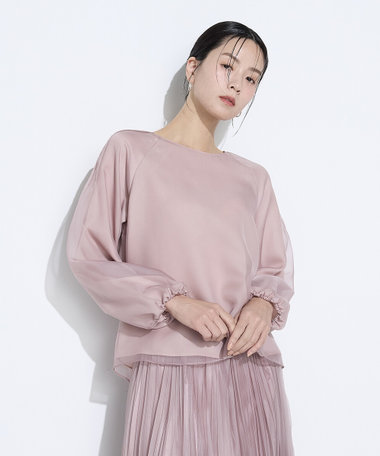 マットカルゼオーガンジー ブラウス（01-02BO01-206）｜K.T キヨコ