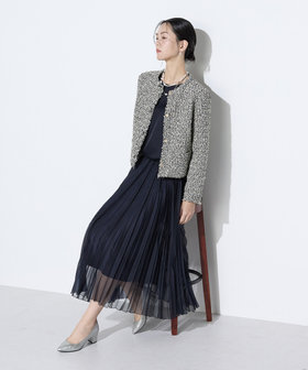 マットカルゼオーガンジー プリーツスカート（01-02FO01-206）｜K.T