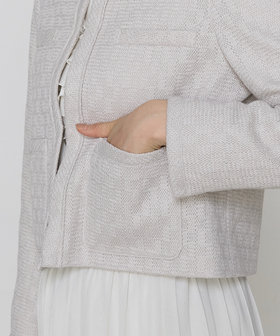 セットアップ対応】ダミエ ラッセルツイード ジャケット（01-02JK01