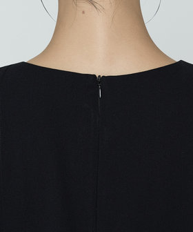 バックサテンストレッチ ドレス（01-02OO01-206）｜K.T キヨコ タカセ