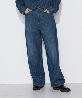 10オンスストレッチデニム バレルシルエットパンツ