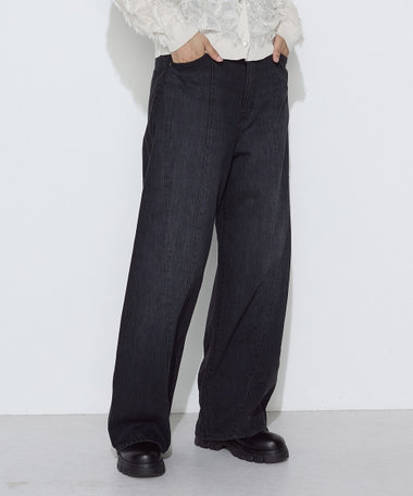 10オンスストレッチデニム バレルシルエットパンツ