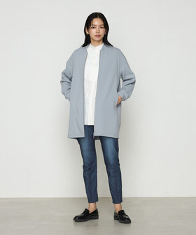 コットンサテンオルタージュ ロングシャツ(01-04HK05-205 コットンサテンオルタージュ ロングシャツ(01-04HK05-205