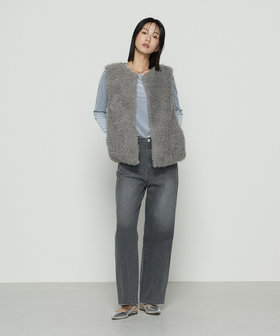 シープボア調 フェイクファージレ（01-09VM04-205）｜K.T キヨコ