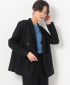 【セットアップ対応】2WAYストレッチフラノ ダブルブレストジャケット