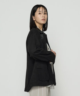 Oggi11月号掲載】ストレッチスエード調 ブルゾン（01-11VM05-205