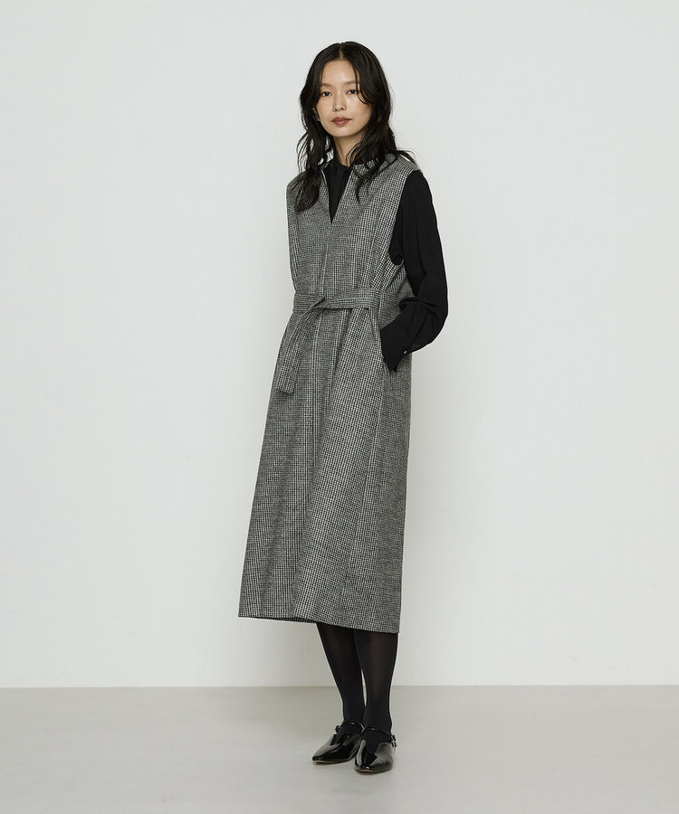 24aw 超レア品　別注 tokio レショップ　TKO CRUST JKT24 千鳥バランサー ジャンパードレス（01-12OM02-205）｜K.T キヨコ