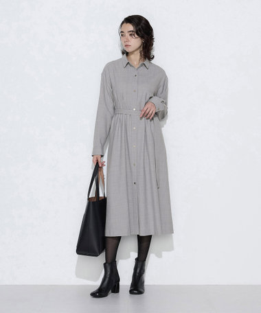 フレクシスウールサキソニー シャツワンピース