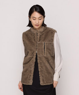 フェイクファー ジレ（01-13VI05-204）｜K.T キヨコ タカセ（K.T