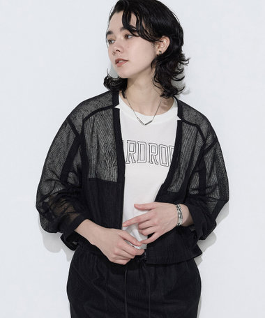 【セットアップ対応】リネンシアーラッセル ブルゾン