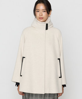 美品✳︎アリジ ALYSI カシミヤウール ショートコート イタリア製 ブラウン アンゴラウール Aラインショートコート（01-15WI03-204）｜K.T