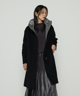 Oggi 12月号掲載商品】アンゴラウール スタンドフーデッドコート（01