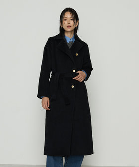 Oggi 12月号掲載商品】アンゴラウール ロングトレンチコート（01