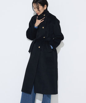 美品‼️ワイズコート 中古・古着通販】Y's (ワイズ) ノーカラーコート ネイビー サイズ:S