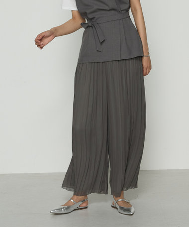 シフォン×シャンブレーカッセン リバーシブルパンツ