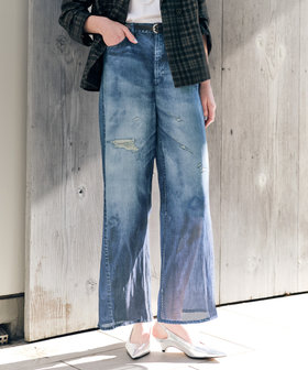 フューチャーアーカイブ  アートデニムパンツ