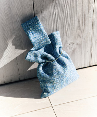 デニムライク ツイードバッグ