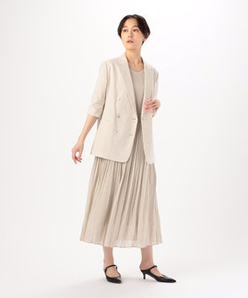 美品✴︎K.T キヨコタカセ✴︎LINO 接ぎ リネン プリーツパンツ 麻 美品✴︎K.T キヨコタカセ✴︎LINO 接ぎ リネン プリーツパンツ