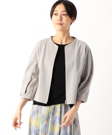 ポコポココットンジャージー カーデブルゾン