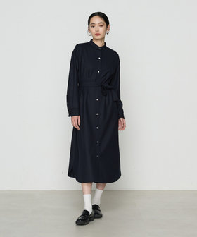K．T キヨコ タカセ（K．T KIYOKO TAKASE）/コスミカルウォーム両面起毛 タックシャツドレス 両面起毛ツイル シャツドレス（01-19OI07-204）｜K.T キヨコ タカセ