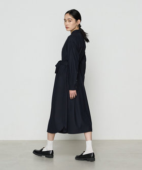 両面起毛ツイル シャツドレス（01-19OI07-204）｜K.T キヨコ タカセ