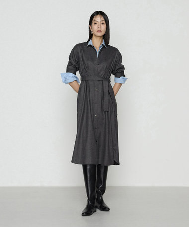 ストレッチウールサキソニー ドレス