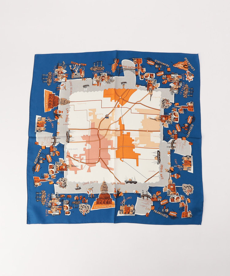 プリント プチスカーフ（01-33NO02-206）｜K.T キヨコ タカセ（K.T