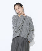 パイル編み Vネックカーディガン（01-45IM06-205）｜K.T キヨコ タカセ