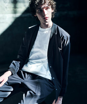 リブジップアップハイネック カーディガン（07-39KI07-204