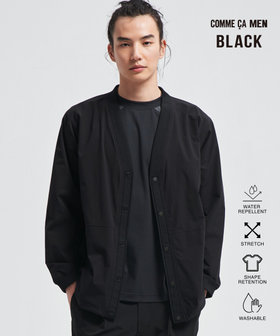 【COMME CA MEN BLACK】〔TEXBRID〕Vネックカーディガン