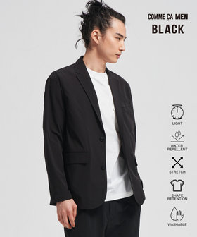 【撥水】【COMME CA MEN BLACK】【セットアップ対応】〔TEXBRID〕ライトジャケット