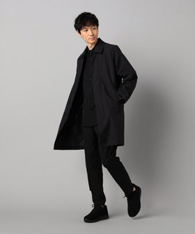 コムサメン　ロングコート COMME CA MEN BLACK】3レイヤーテック コート（07-00MM01-205
