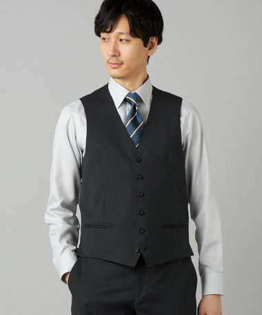 〔CERRUTI〕  super110's ベスト（スリーピース対応）