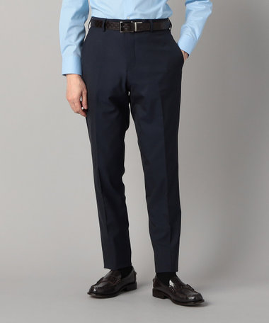 【セットアップ対応】尾州産 ポリエステルストレッチ ドビー スラックス