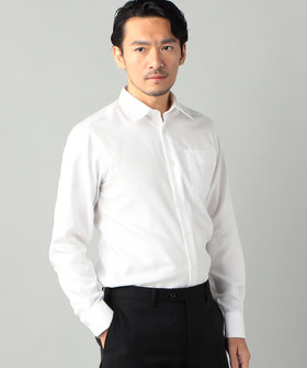 形態安定加工】レギュラーカラー カルゼドレスシャツ（07-08HG02-204