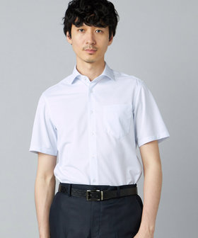 【吸水速乾・防しわ・防汚】トリコットツイル 半袖ドレスシャツ