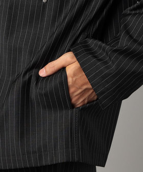 ブライトリーセットアップ】マニッシュストライプ 2WAYストレッチ