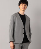 裏起毛サテン ノーカラージャケット（07-14JI14-204）｜コムサメン