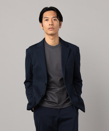 【セットアップ対応】福井産　ナイロントリコットジャージー　ジャケット