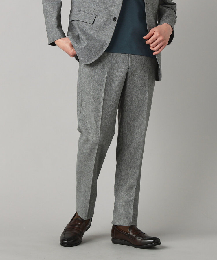 【セットアップ対応】杢カラミ織 ドビー テーパードパンツ