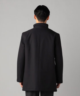 ヘリンボーンラミネート 中綿入りイタリアンカラーコート（07-17MI20
