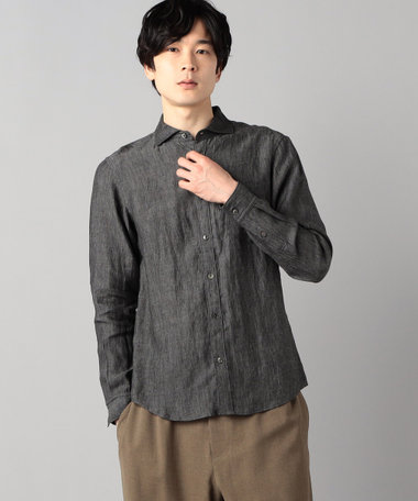 リネンシャンブレー シャツ