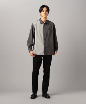 T/Rトロ カラーブロッキングシャツ（07-19IM09-205）｜コムサメン