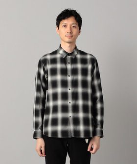 オンブレチェック レギュラーカラーシャツ（07-19IM12-205