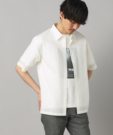 コットンウエーブ 半袖レギュラーカラーシャツ