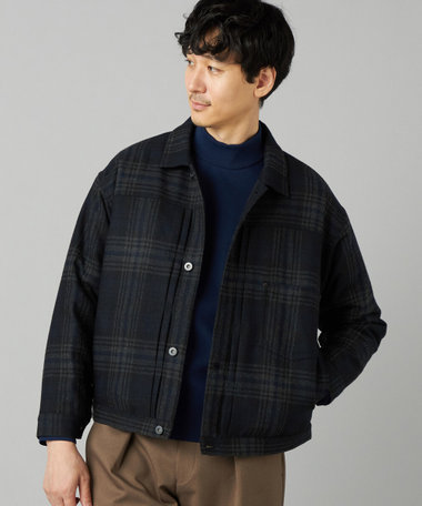 〔MANNELLI〕ビックチェック ブルゾン
